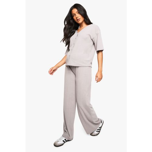 MATERNITY V NECK BUTTON DOWN LOOSE FIT CO-ORD