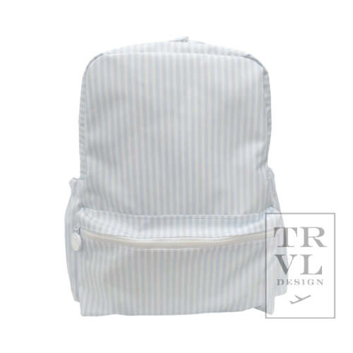 On The Go Backpack: Pimlico Blue Stripe