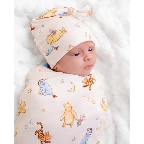 Dreamy Bear Swaddle & Hat Set