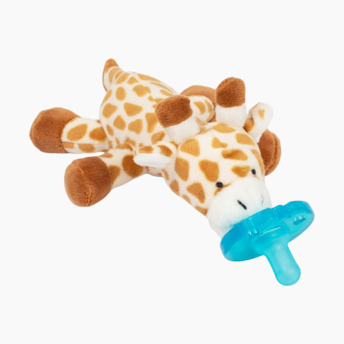 WubbaNub Pacifier - Giraffe, Attached