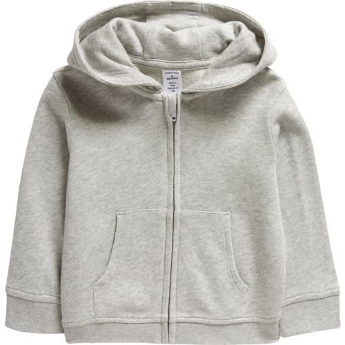 Baby Everyday Cotton Knit Zip-Up Hoodie, 6 M, Grey Light Heather