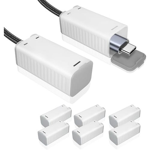 FYY Baby Proof Cord Cover - 8 Pack Childproof USB Charger Cords Covers, Universal Baby Safety Power Outlet Protector Covers, Electrical Safety Baby Proofing Products