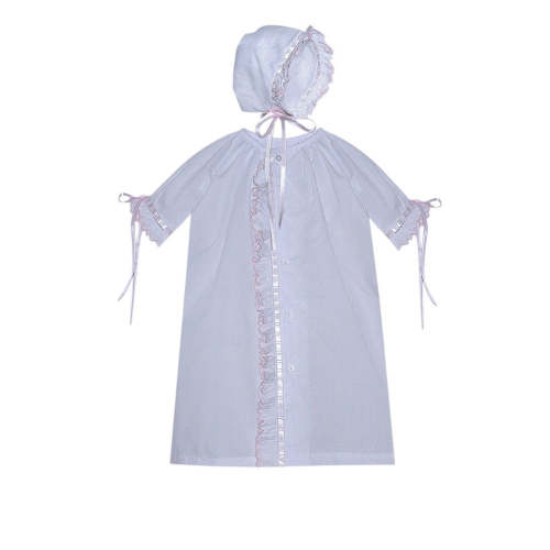 Baby Sen Finn Daygown - Scallop Ruffle - Pink