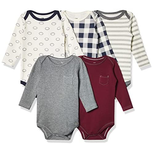 Hudson Baby unisex-baby Cotton Long-sleeve Bodysuits