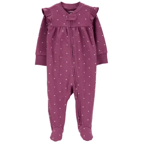 Baby Heart 2-Way Zip Cotton Sleep & Play Pajamas - Carter's | Carter's