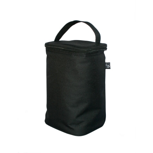 J.L. Childress TwoCOOL Double Bottle Cooler - Breastmilk and Baby Bottle Bag with Ice Pack, Black