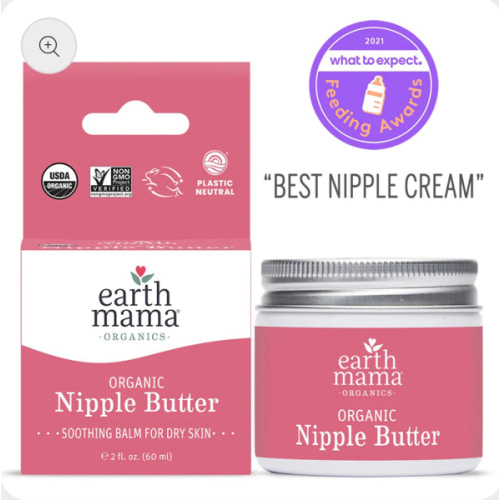 Organic Nipple Butter Breastfeeding Cream | Earth Mama