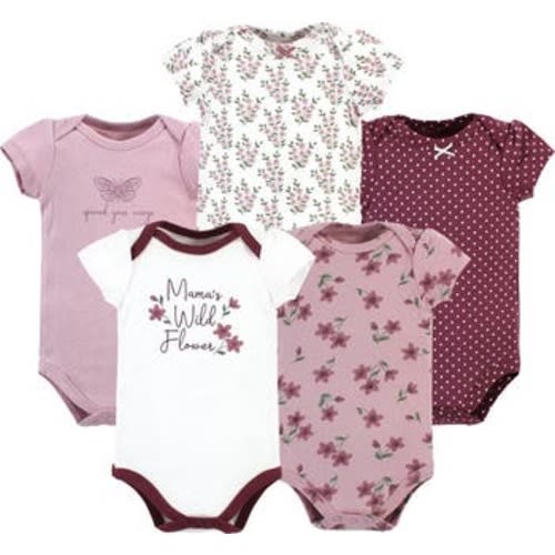 Cotton Bodysuits 5-Pack, Newborn