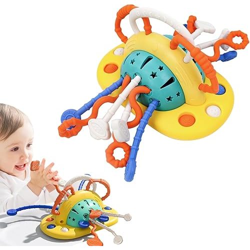 Baby Toys Silicone Suction Cup Toy for High Chair Toddler Sensory Toys for 6 12 Month Baby Montessori Toy for 1 Year