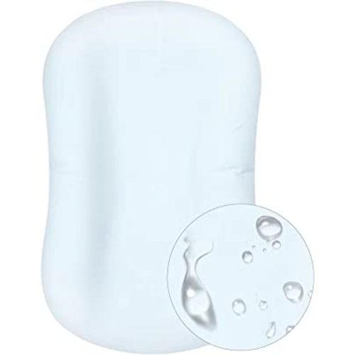 Mexxi Organic Waterproof Baby Lounger Cover | 100% Organic Cotton Hypoallergenic and Breathable Organic Cotton Baby Nest Cover (Cover Only) (Baby Blue, Waterproof)