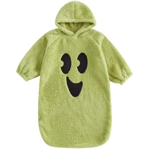 My First Halloween Baby Girl Boy Outfit Newborn 0-6 Month Long Sleeve Hoodie Romper Onesie Bodysuit