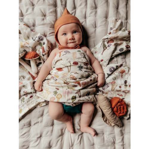 Baby Fairies Mushrooms SWADDLE Blanket, Woodland Swaddle Blanket, Mushrooms Swaddle, Bamboo Swaddle Gender Neutral, Newborn Swaddle