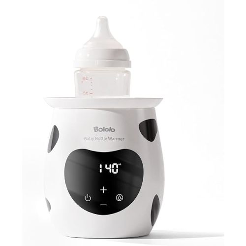Baby Bottle Warmer, Fast Baby Bottle Warmer for Breastmilk and Formula, with Precise Temperature Control, Easy-to-use, Large Diameter, BPA-Free