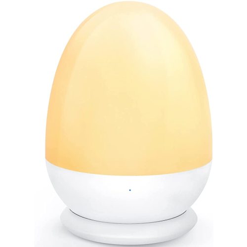 Night Lights for Kids, MediAcous Baby Night Light with Stable Charging Pad, Dimmable Kids Night Light with 1H Timer & Touch Control, ABS+PC LED Egg Lamps for Breastfeeding, Up to 200H - White