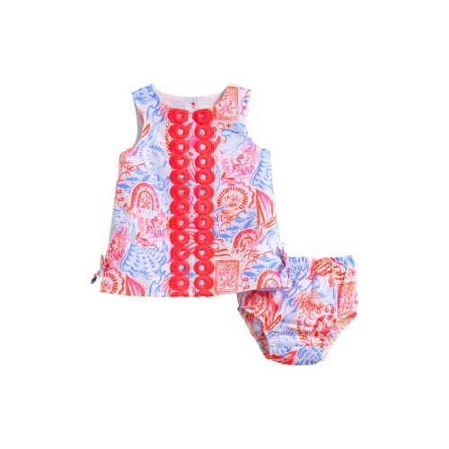 Baby Lilly Cotton Shift Dress with Bloomers, 6-12M