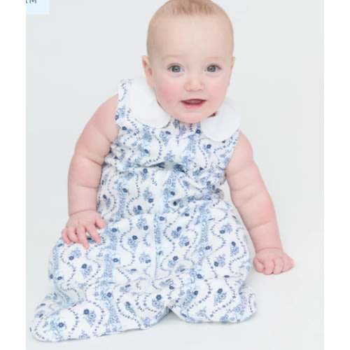 The Sleep Sack - Blue Vine Stripe – Hill House Home