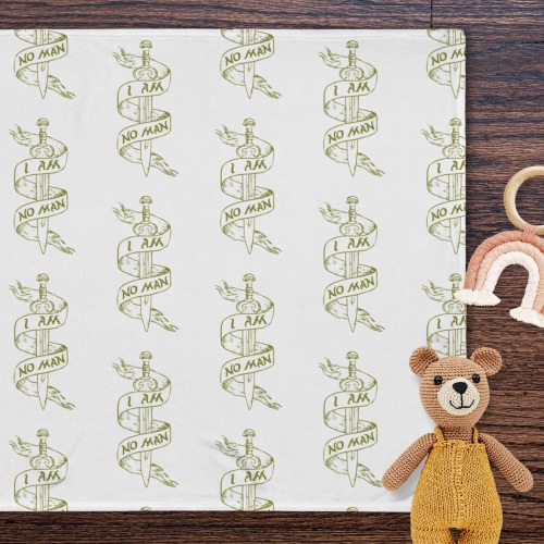 I am No Man Eowyn LOTR Baby Blanket – A Cozy Start for Every Adventurer Hobbit and Lord of the Rings Baby Shower Gift