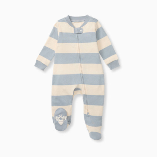 Organic Sleep & Play Footie Pajamas - Blue Stripe
