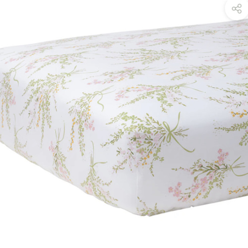 Truvy Pink Crib Sheet