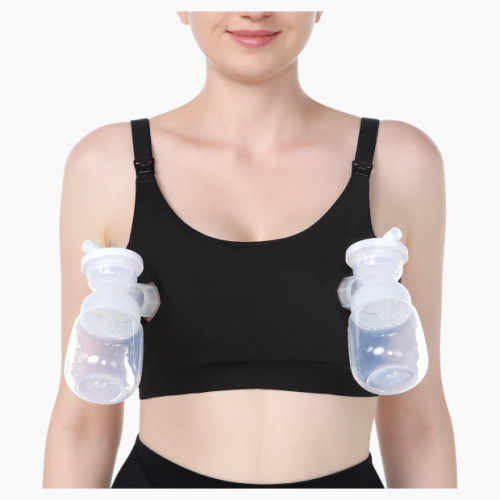 Momcozy Hands-Free Pumping Bra - Black, Xl