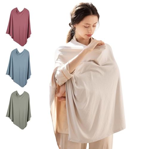 Rayon Made from Bamboo Nursing Cover for Baby Breastfeeding,360° Full Privacy Soft & Breathable Breastfeeding Covers Up for Women,Machine Washable Nursing shawl,Stretchy Carseat Cover
