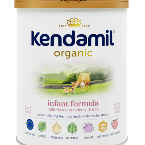 Kendamil Organic Whole Milk Infant Formula Powder, European with HMOs, Prebiotics, No Palm Oil or added Soy, with DHA, Can, 28.2oz - Walmart.com
