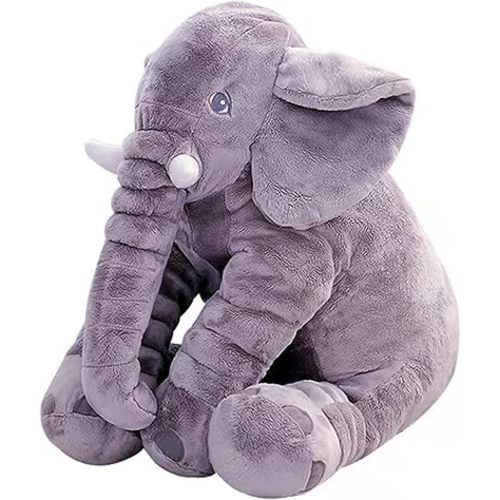 Ryttir 31 Inch Fuzzy Large Elephant Stuffed Animal, Soft Stuffed Elephant Plush Toy Cuddly Bedroom Elephant Decor, Funny Elephant Gifts for Women Girls Boys