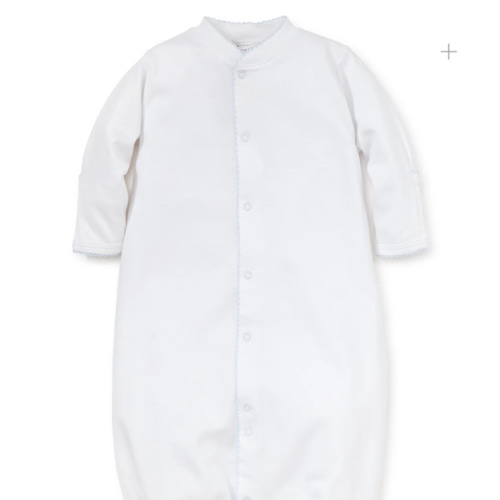 White/Blue Kissy Basics Conv. Gown