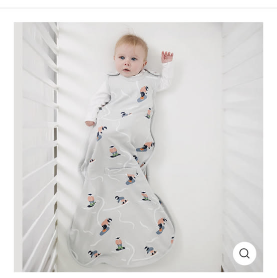 4 Season® Ultimate Baby Sleep Bag, Merino Wool & Organic Cotton, Snowboarder