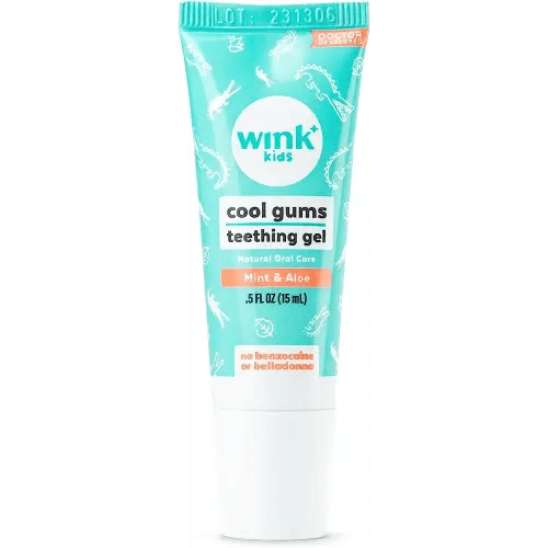 Wink Well Baby Teething Relief for Infants and Kids, Cooling, Soothing Natural Gel for Sore Gums and Other Teething Discomfort, May Be Used As A Toddler Training Toothpaste (15 ml)