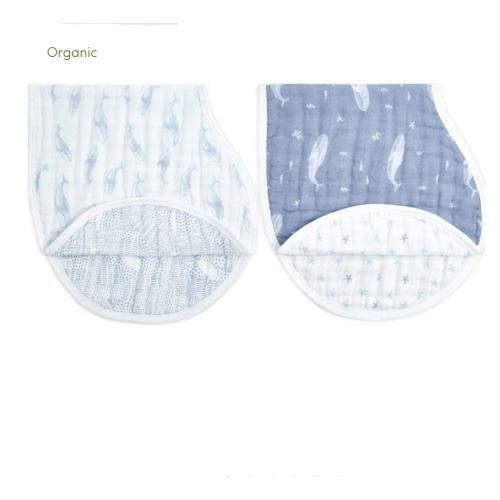 Oceanic Organic Cotton Burpy Bibs 2pk | aden + anais