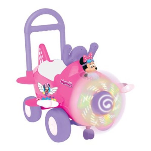 Disney Deluxe Minnie Mouse Plane Activity Ride on with Lights and Sounds, Kids Ages 12 to 36 Months