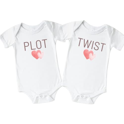 Plot Twist Funny Twin Baby Announcement, Twins Pregnancy Announcement For Grandparents, Surprise Baby Reveal to Husband, Rainbow Baby Announcement