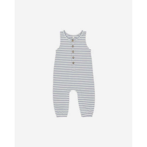 Sleeveless Jumpsuit || Blue Stripe