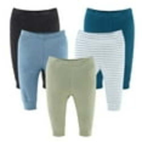 The Peanutshell Baby Boy Pants, Neutral Basics Baby Pants for Boys 3-6 Months, 5-Pack