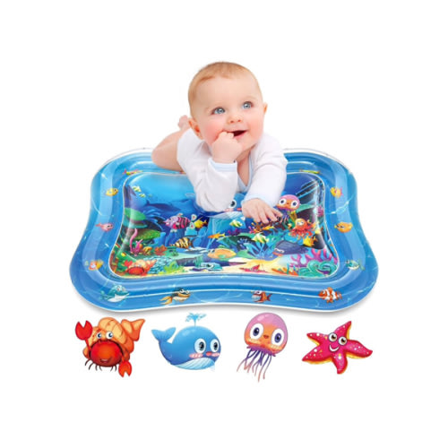 Infinno Inflatable Tummy Time Mat Premium Baby Water Play Mat for Infants and Toddlers Baby Toys for 3 to 24 Months, Strengthen Your Baby's Muscles, Portable