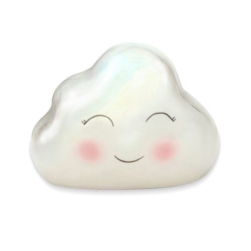 Baby Aspen Iridescent Cloud Ceramic Piggy Bank | BA21071NA