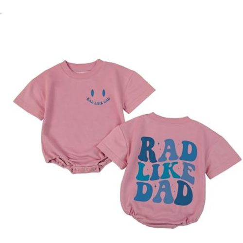 Rad Like Dad Outfit Boy-Girl Baby Romper-One Year 1st 6-12 Months Bodysuit Bubble Gifts Newborn Toddler Infant