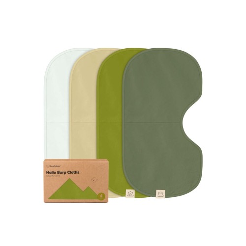4-Pack Hallo Burp Cloths