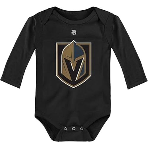 Outerstuff NHL Newborn & Infants 0-24 Months Primary Logo Long Sleeve Bodysuit Creeper Romper