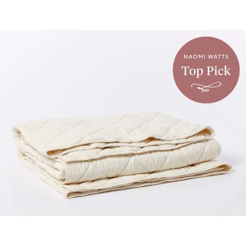 Diamond-Stitched Organic Cotton Comforter