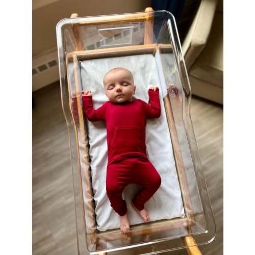Finley Romper in Crimson