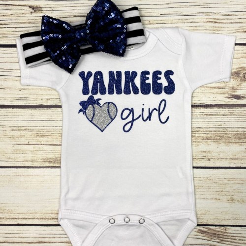 Yankees Girl Retro Style Baseball Outfit For Baby Girl