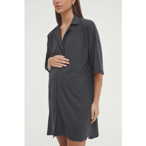 Kenny Lounge Dress-XS / WASHED BLACK