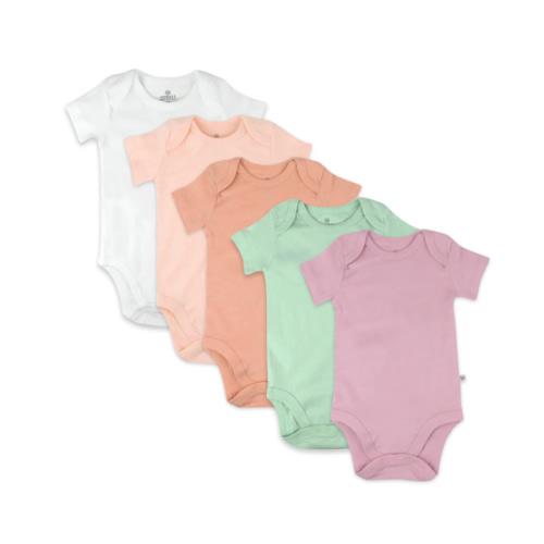 5-Pack Organic Cotton Short Sleeve Bodysuits | Honest Baby Clothing