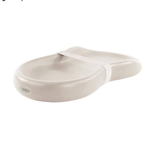 Keekaroo Peanut Changer Baby Vanilla– The Original Made in USA Easy-to-Clean Changing pad and The only Shell Over Foam, Fully Water Repellant