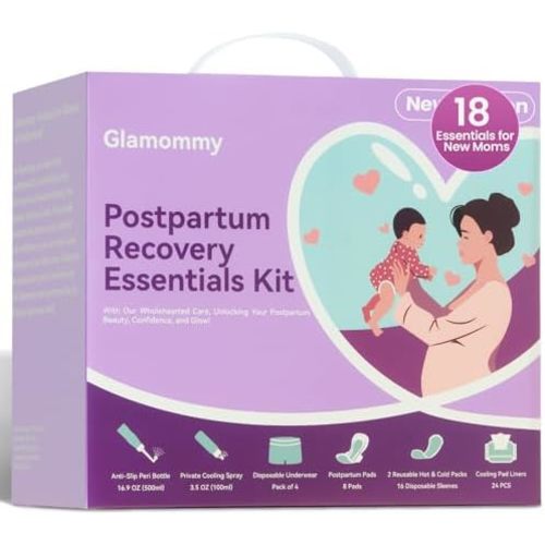 Postpartum Recovery Essentials Kit, Labor & Delivery Care for Mom