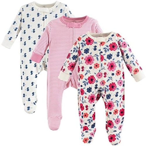 Touched by Nature Baby Girls' Organic Cotton Sleep and Play 3-6 Months