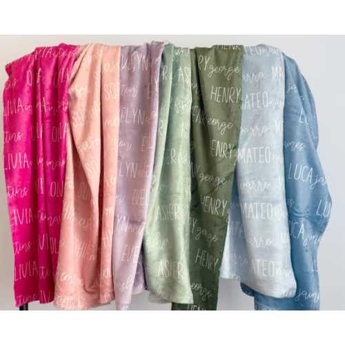 Personalized Baby Blanket, Custom Blanket for Newborn, Baby Name Blanket, Nursery Swaddle Blanket, Baby Boy or Baby Girl Announcement - Etsy