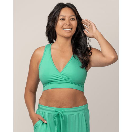 French Terry Racerback Nursing & Sleep Bra | Marigold - Kindred Bravely